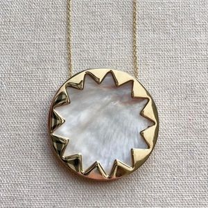 House of Harlow Mother of Pearl Starburst Necklace